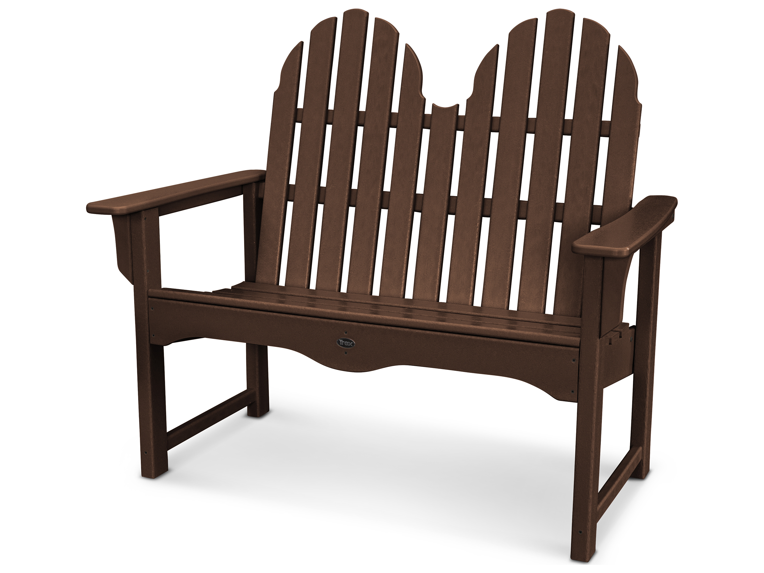 Trex Outdoor Furniture Cape Cod Adirondack 48 Bench In Vintage Lantern Trxtxadbnvl