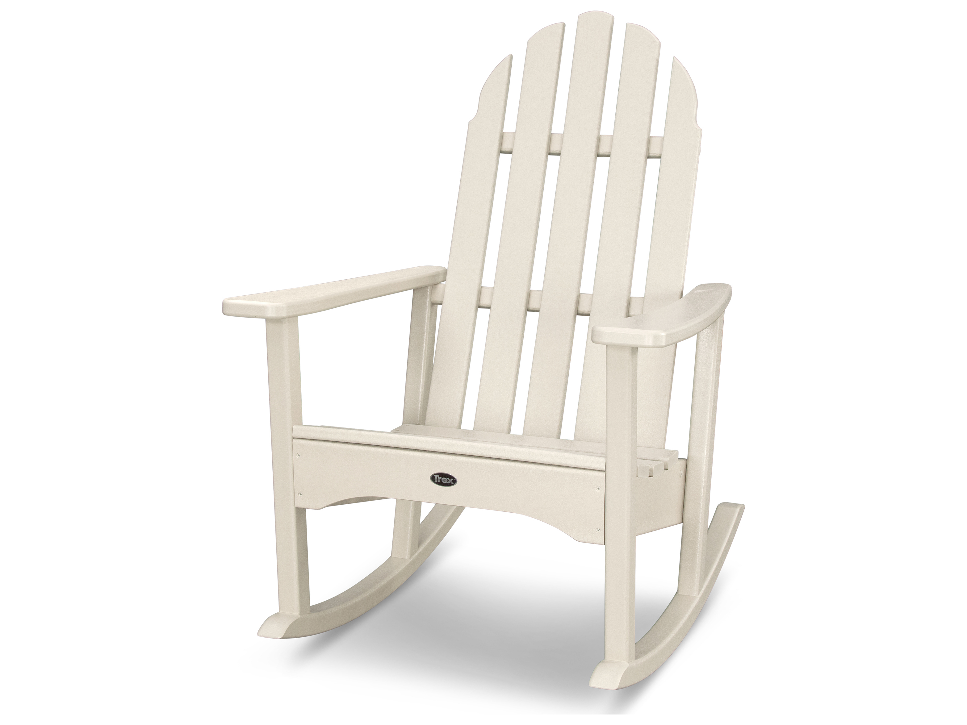 Trex® Outdoor Furniture Cape Cod Adirondack Rocking Chair in Sand