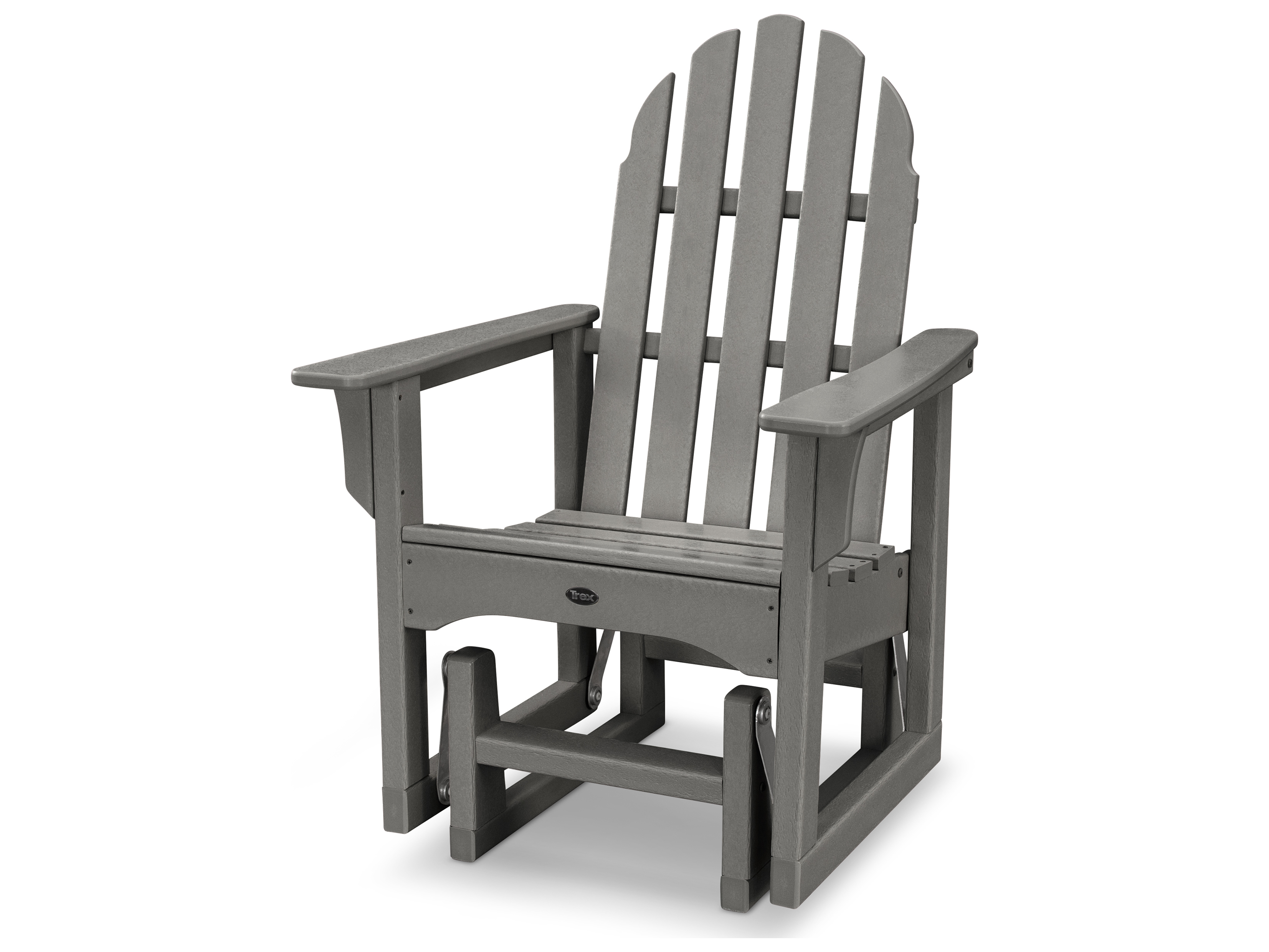 Trex Outdoor Furniture Cape Cod Adirondack Glider Chair In Trex Outdoor Furniture Cape Cod Adirondack Glider Chair In