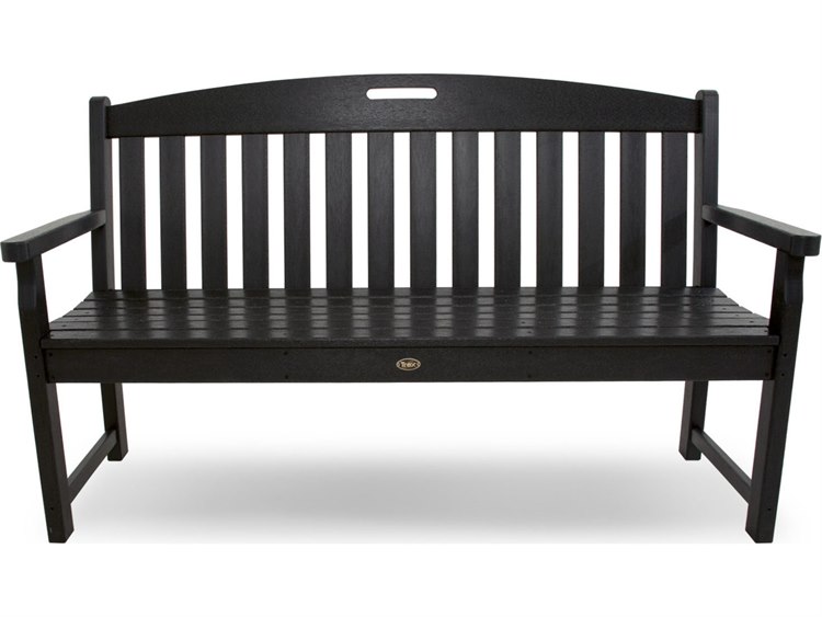 Trex Outdoor Furniture Yacht Club 60 Bench In Charcoal Black Txb60cb