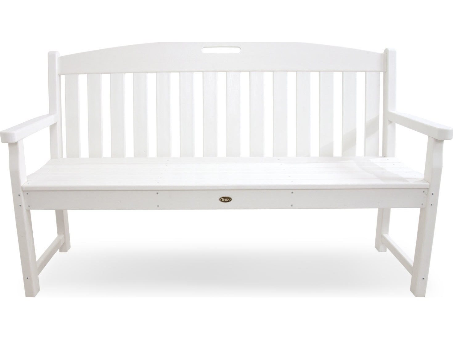 Trex® Outdoor Furniture Yacht Club 60'' Bench in Classic White TRXTXB60CW