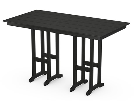 Trex® Outdoor Furniture™ Monterey Bay Recycled Plastic 72''W x 37''D Bar Table