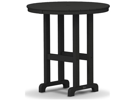 Trex® Outdoor Furniture™ Monterey Bay Recycled Plastic 35'' Round Counter Table with Umbrella Hole