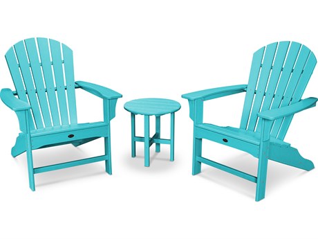 Trex® Outdoor Furniture™ Yacht Club Recycled Plastic Shellback 3 Piece Adirondack Lounge Set