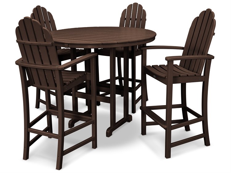 Trex Outdoor Furniture Cape Cod 5 Piece Bar Set In Vintage Lantern Txs145 1 Vl