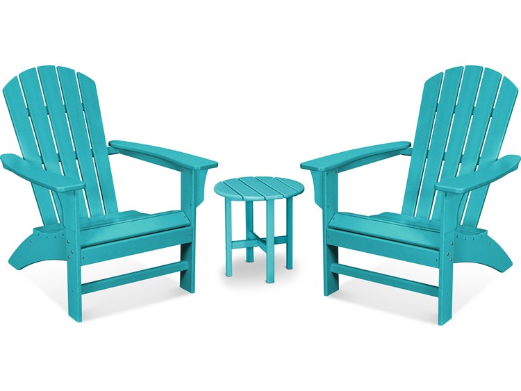 Trex® Outdoor Furniture™ Furniture Yacht Club Recycled Plastic 3 Piece Adirondack Lounge Set