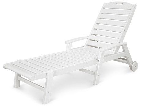 Trex® Outdoor Furniture™ Yacht Club Recycled Plastic Wheeled Chaise Lounge