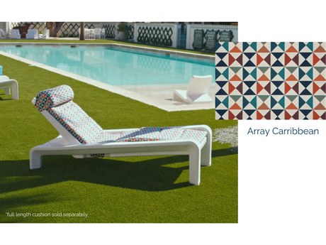 Tupelo Goods Deck Array Carribean Chaise Sunbrella Pillow
