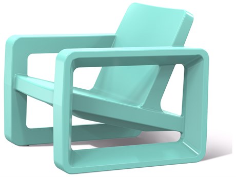 Tupelo Goods Deck Marine Grade Polyethylene Lounge Chair in Seafoam Green