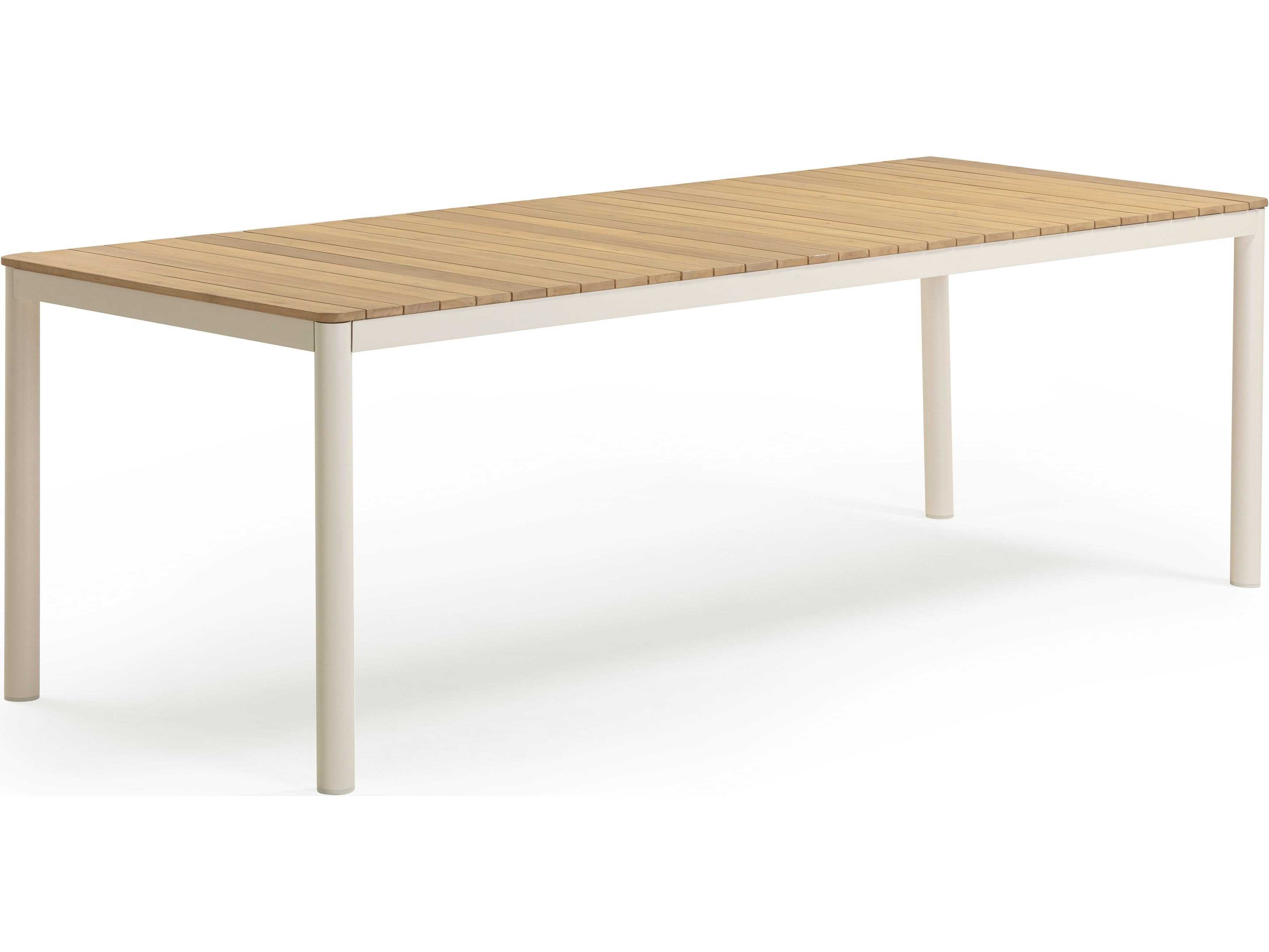 TOV Outdoor Sardinia Light Teak 95" Rectangular Dining Table