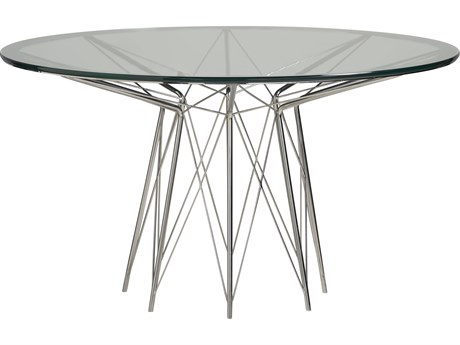 Universal Furniture Modern Axel Round Glass Dining Table