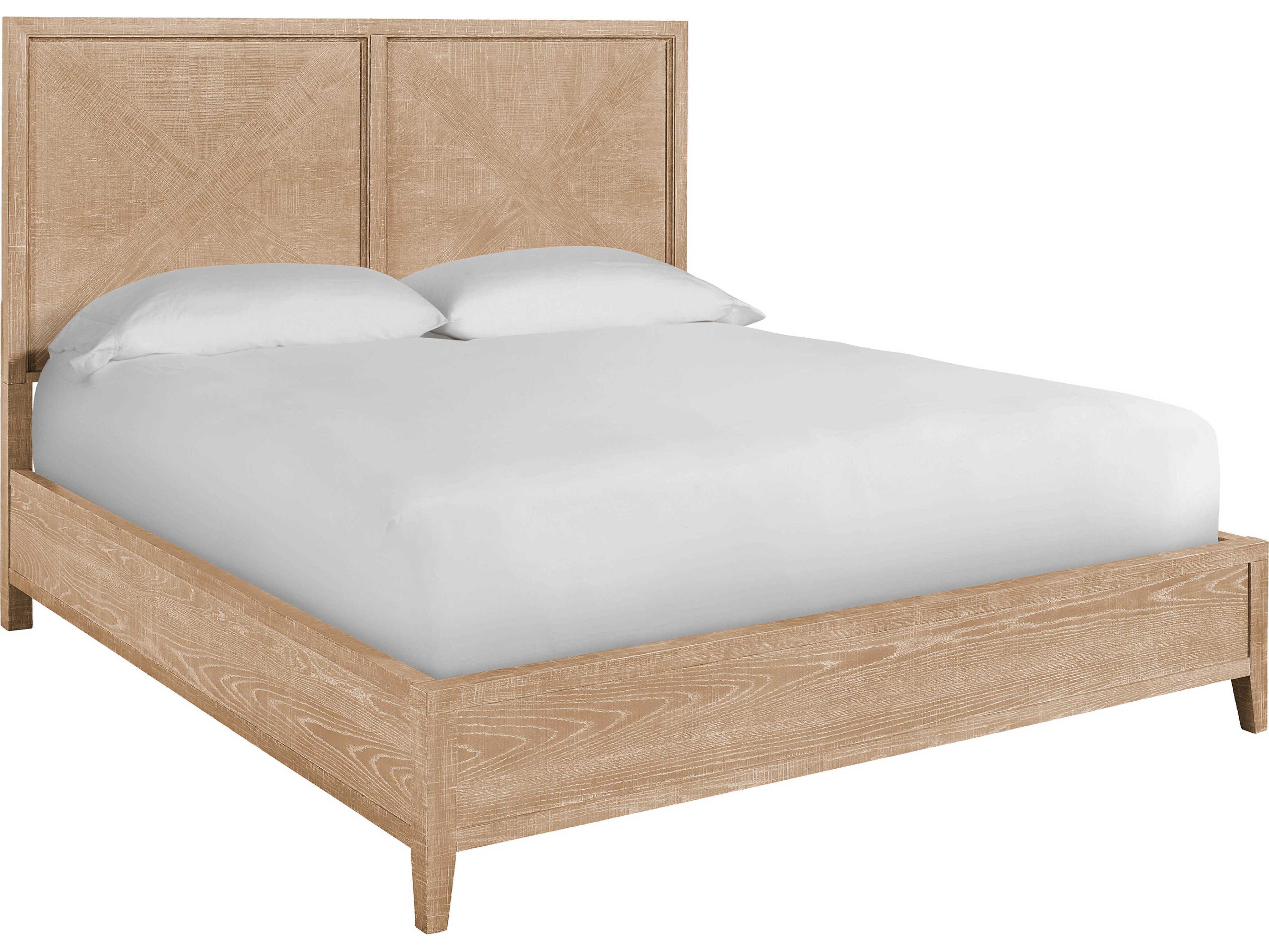 Universal Furniture Modern Farmhouse Ames Rustic Natural Oak Wood Queen