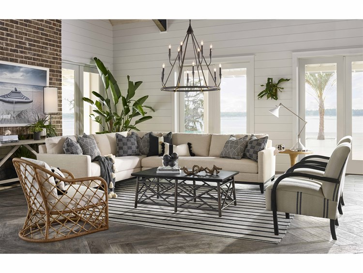 Universal Furniture Getaway Nomad Snow / Natural Rattan Accent Chair