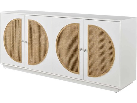 Universal Furniture Nomad 80" Cane Glacier Media Console