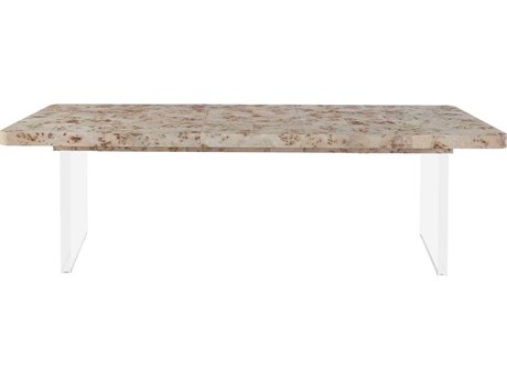 Universal Furniture Tranquility Rectangular Wood Mappa Burl Dining Table
