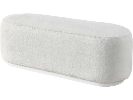 Universal Furniture Tranquility Glacier White Upholstered Accent Bench