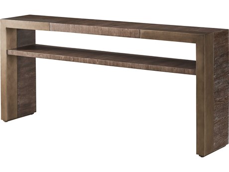 Universal Furniture Erinn V. x Universal Cortado Rectangular Wood Walnut Console Table
