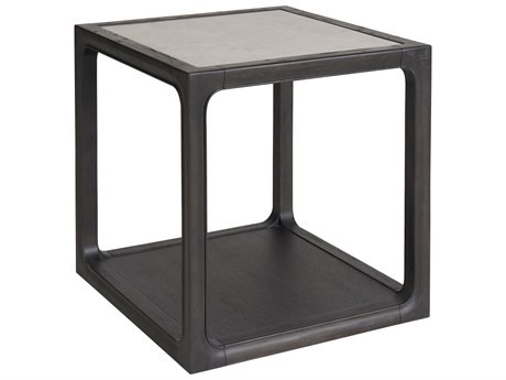 Universal Furniture Coalesce Halen Rectangular Stone Ravenwood End Table