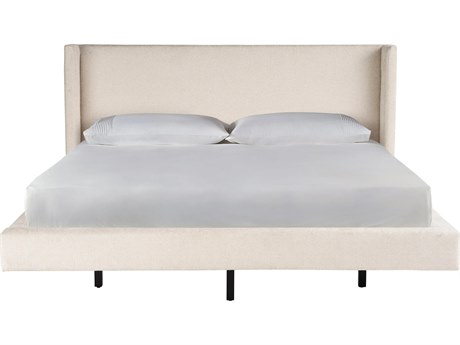Universal Furniture Sainte Ann White Upholstered Queen Panel Bed