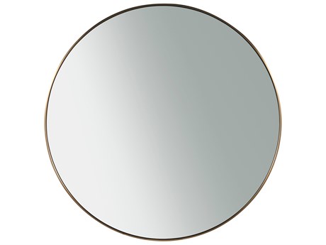 Universal Furniture Modern White Satin Bronze Orion Mirror