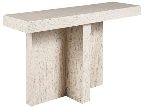 Universal Furniture Modern White Travertine Daxton Console Table