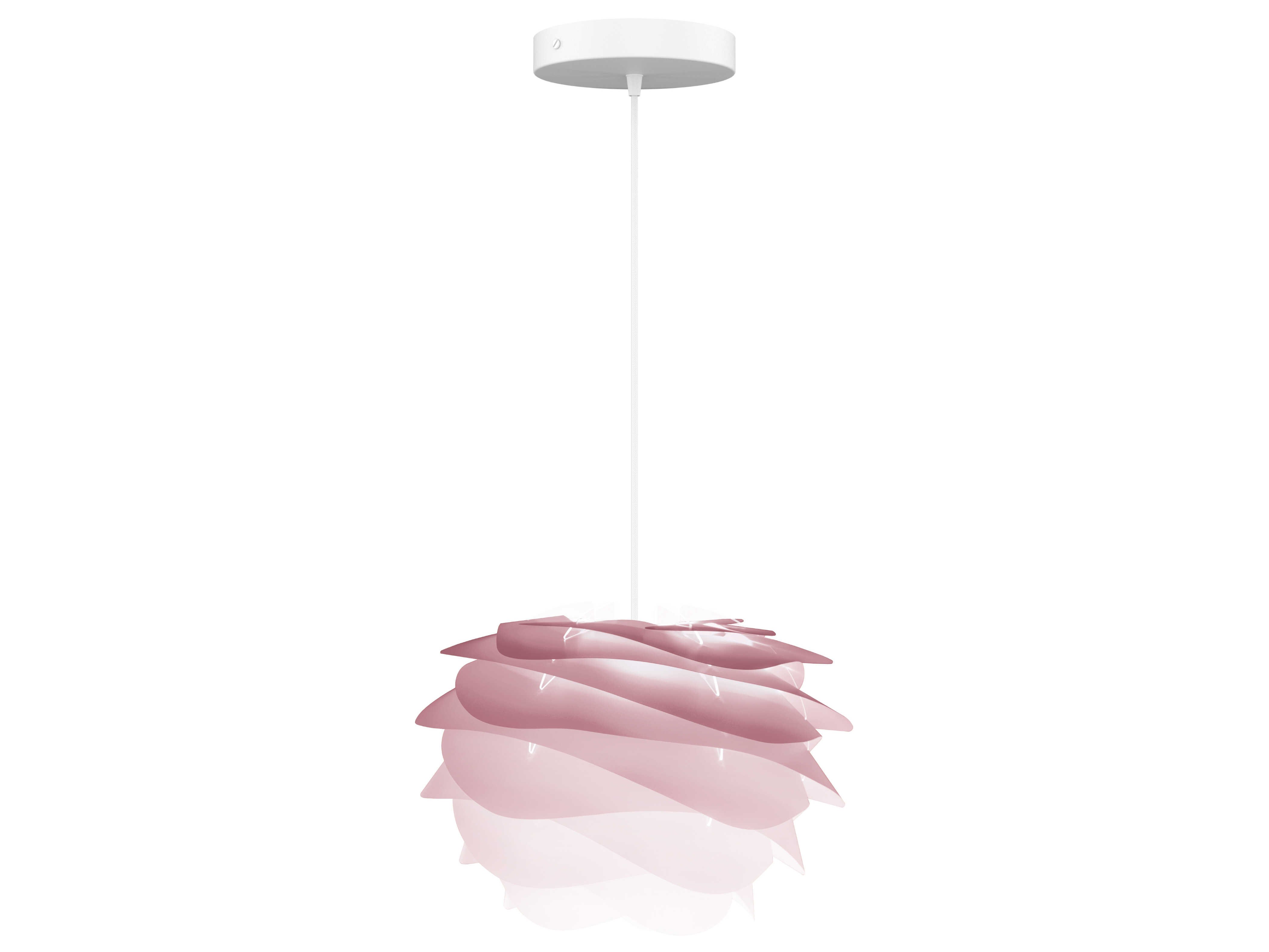 Carmina 1-Light Rose Pink Pendant