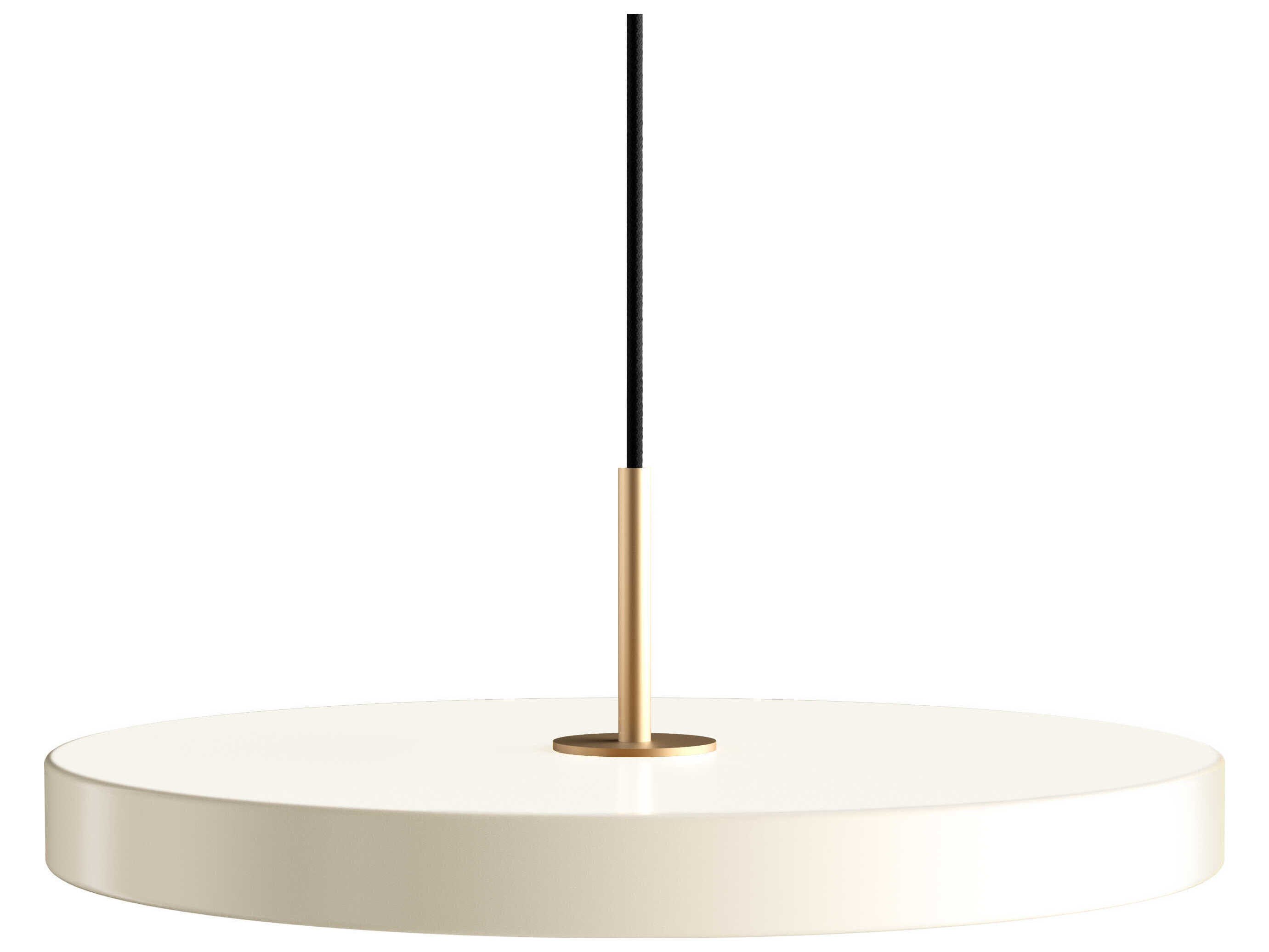 Asteria 1-Light Pearl White Round Pendant