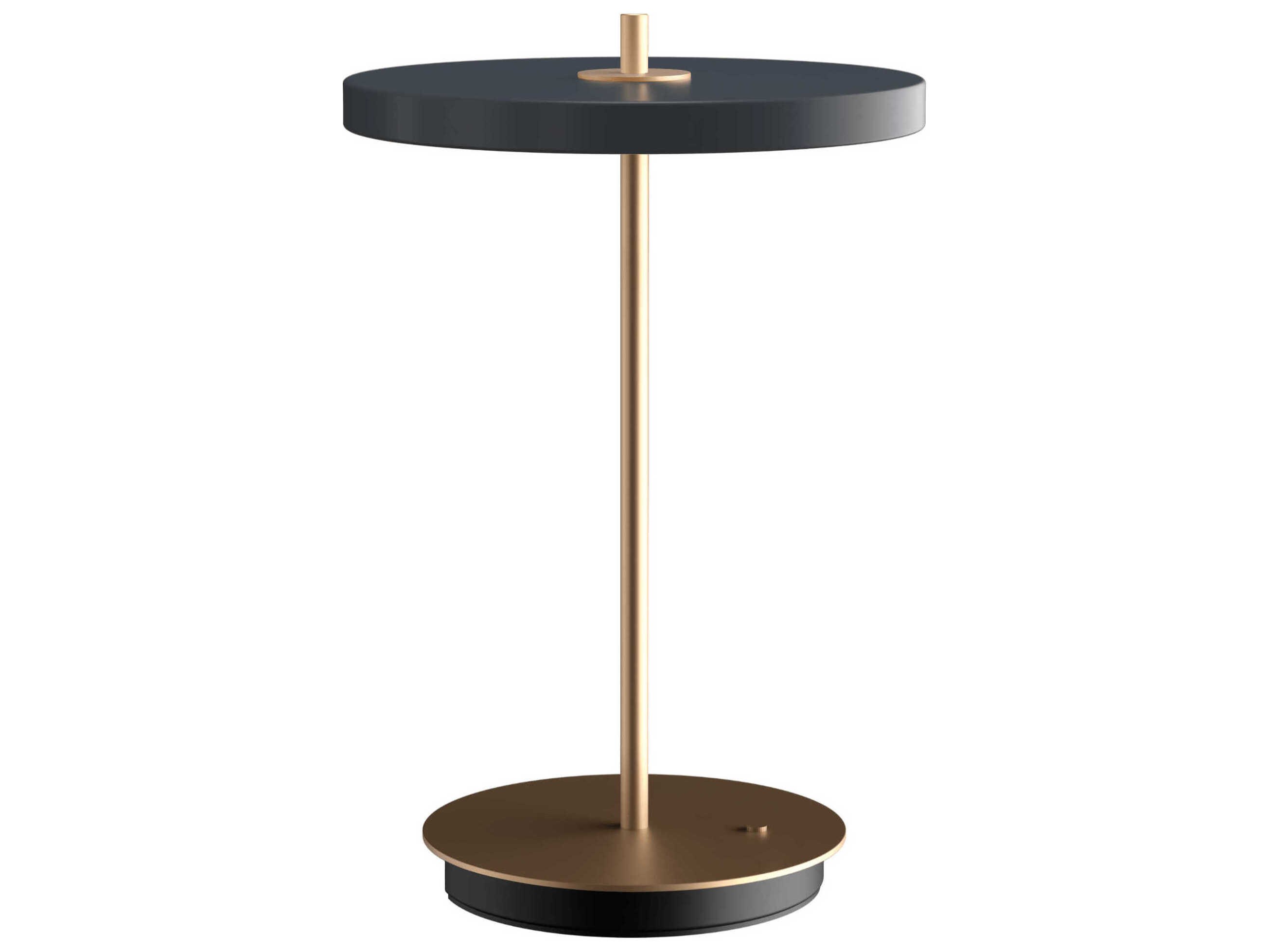 Asteria Move 12" Anthracite LED Rechargeable Table Lamp
