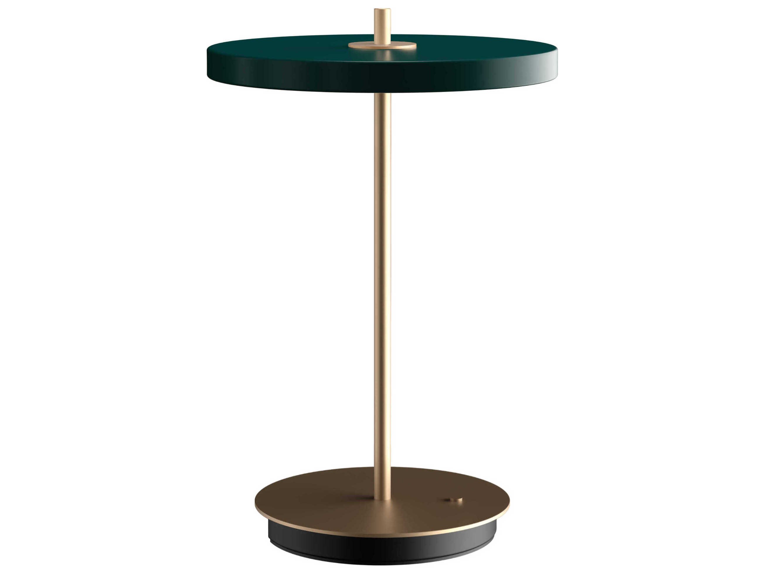 Asteria Move 12" Forest Green LED Rechargeable Table Lamp