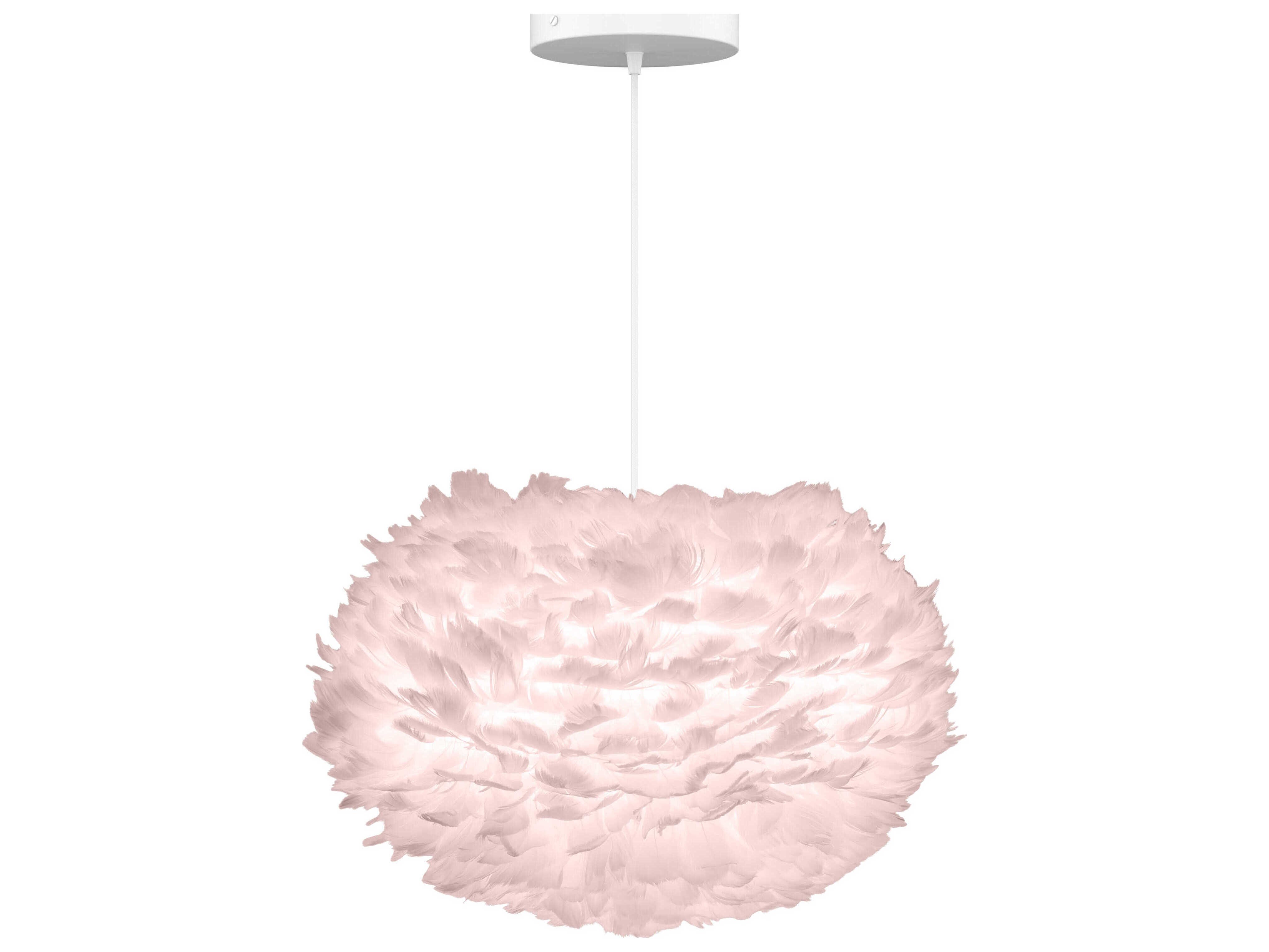 Eos Medium 1-Light Light Rose Pink Pendant
