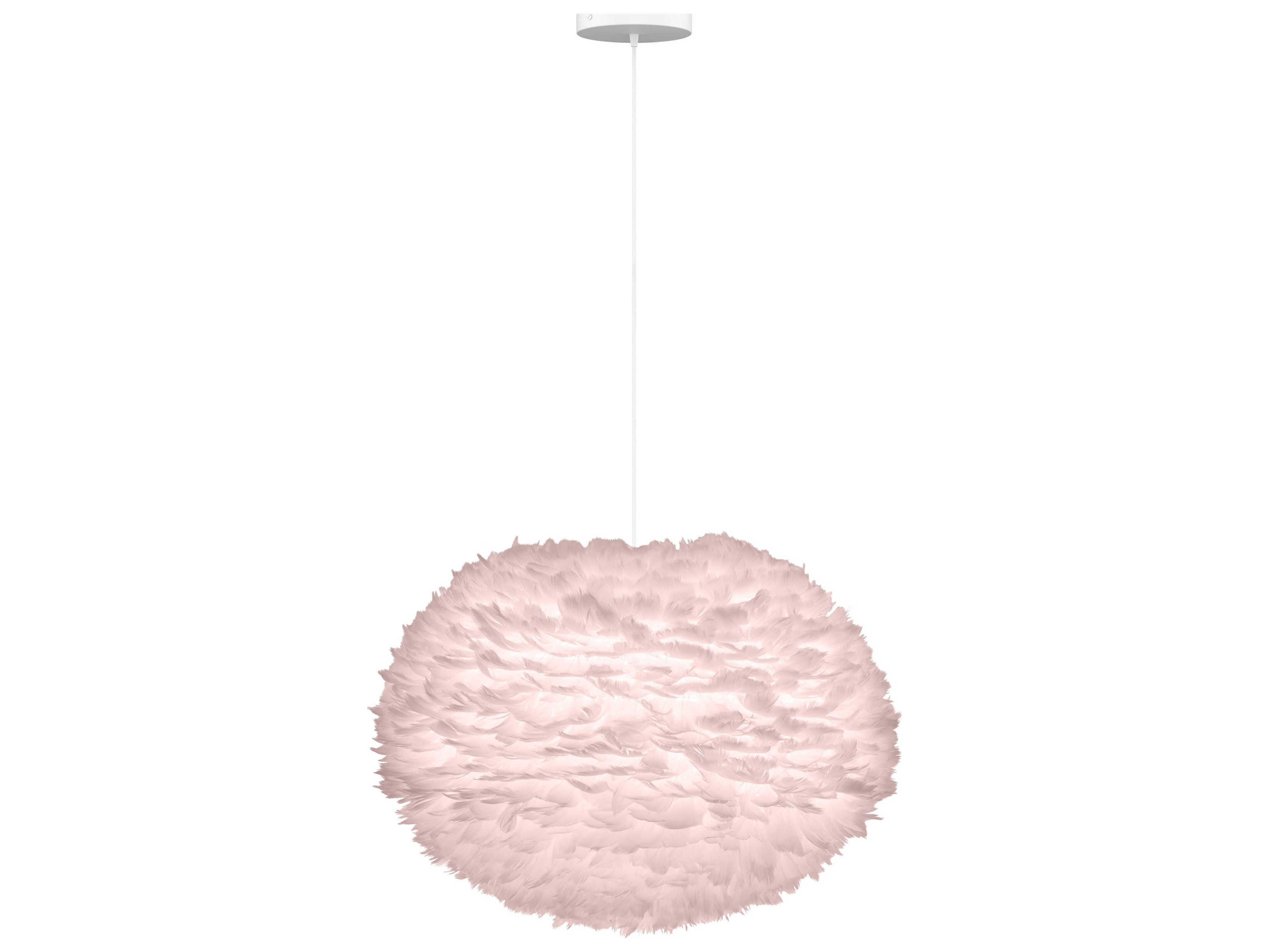 Eos Large 1-Light Light Rose Pink Pendant