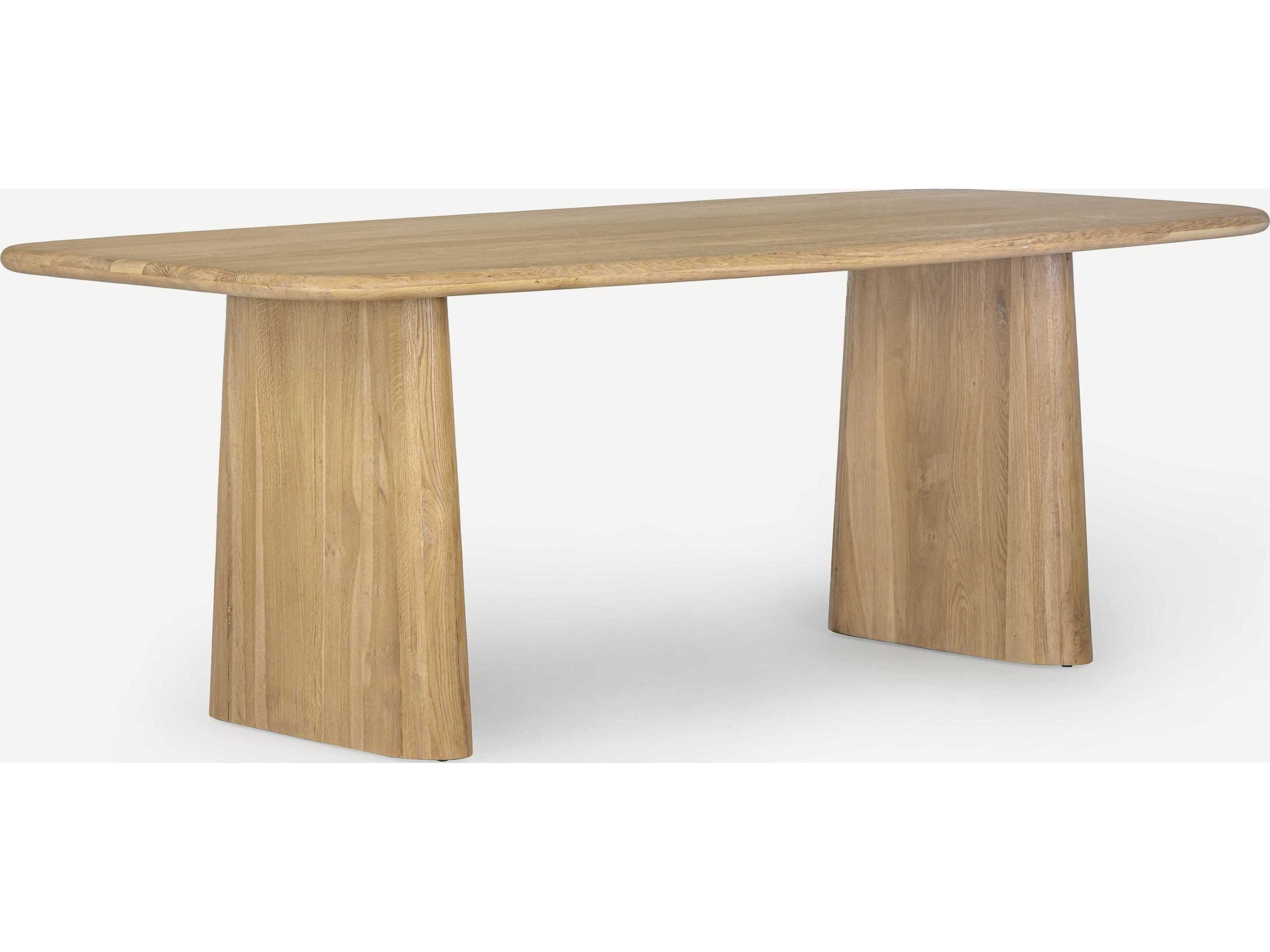 Union Home Laurel Rectangular Wood Natural Dining Table