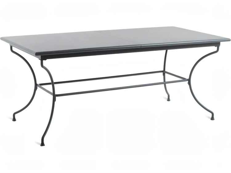 UnoPiu Toscana Wrought Iron Extendable Rectangular Dining Table