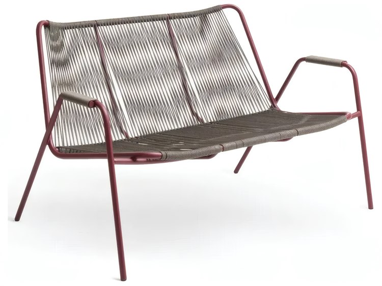 UnoPiu Coco Steel Rope Bench in Graphite