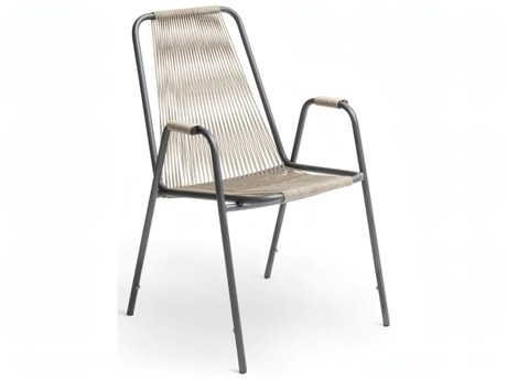UnoPiu Coco Steel Rope Armchair in Graphite
