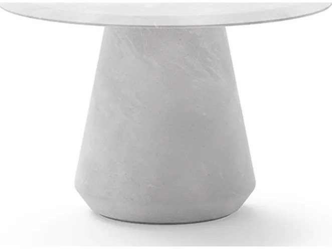 UNOPIU Cora Faux Stone Round Patio Dining Table
