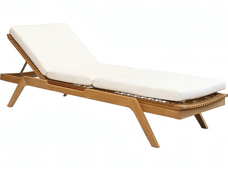 UnoPiu Synthesis Teak Stackable Sunlounger