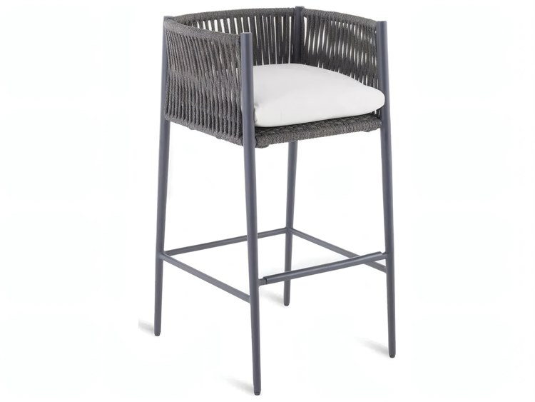 UnoPiu Luce Aluminum Rope Bar Stool