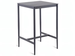 UnoPiu Luce Aluminum High Square Bar Table
