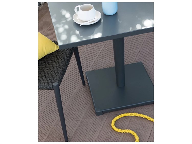 UnoPiu Luce Aluminum Square Dining Table 7