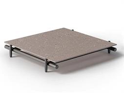 UnoPiu Davos Square Coffee Table in Pietra