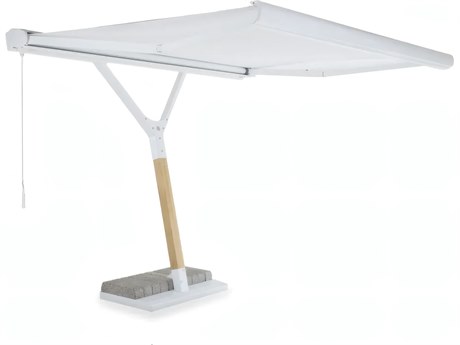 UnoPiu Salento Aluminum 11.8" x 98.43" Rectangular Manual Umbrella