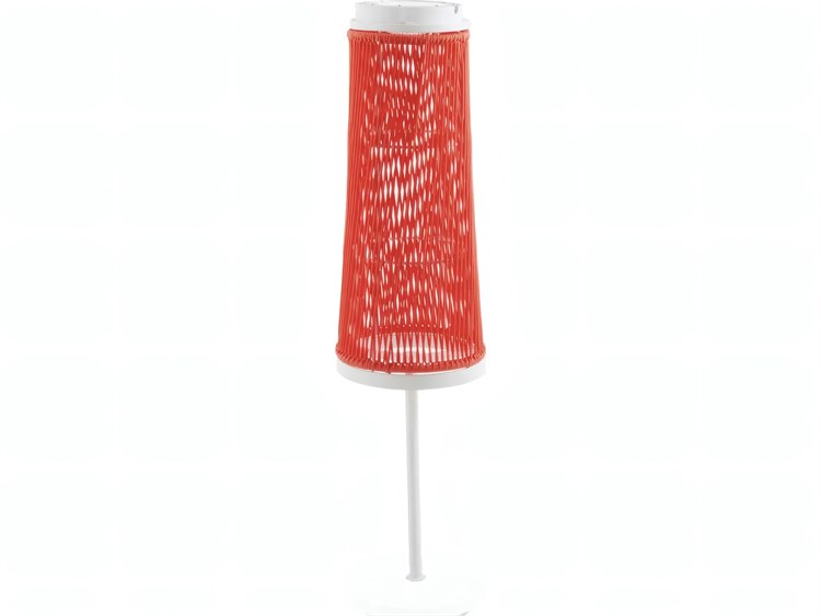 UnoPiu Solare Standing Lamp in White Aluminum