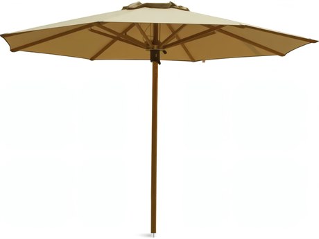 UnoPiu Damian Wood 137.80" Round Umbrella