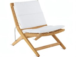 UnoPiu Synthesis Teak Folding Deckchair