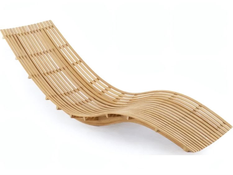 UnoPiu Swing Teak Stackable Chaise Lounge