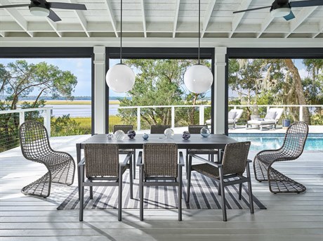 Coastal Living Outdoor Panama Aluminum Dining Set