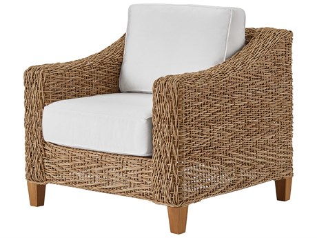 Coastal Living Outdoor Quick Ship Laconia Bird Nest Wicker Cushion Lounge Chair
