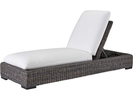 Coastal Living Outdoor Quick Ship Montauk Tawney Wicker Cushion Lounge Chair