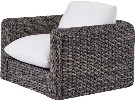 Coastal Living Outdoor Custom Montauk Wicker Swivel Lounge Chair